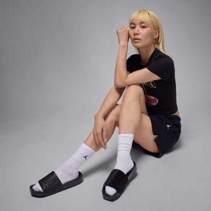 Jordan NOLA Damen-Slides – Schwarz/Schwarz/Schwarz