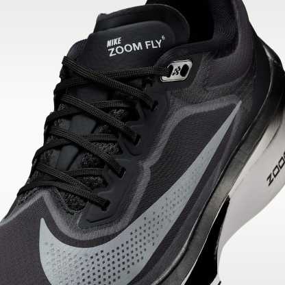 Nike Zoom Fly 6 Straßenlaufschuh für Wettkämpfe (Damen) – Schwarz/Light Smoke Grey/Weiß