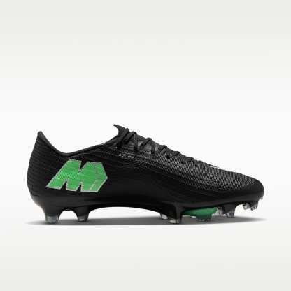 Nike Mercurial Superfly 11 Elite Low-Top-Fußballschuh für normalen Rasen – Schwarz/Schwarz/Illusion Green