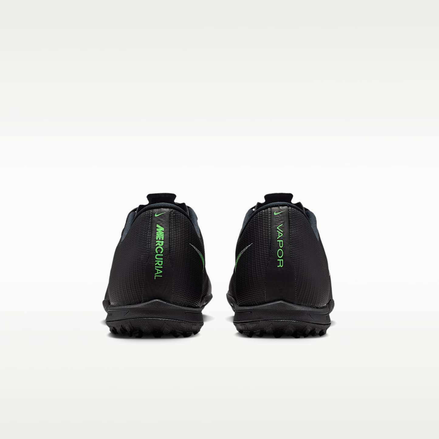 Nike Mercurial Vapor 17 Academy Low-Top-Fußballschuh für Turf – Schwarz/Schwarz/Illusion Green