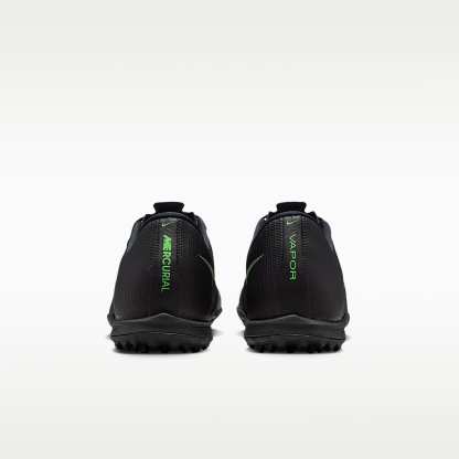 Nike Mercurial Vapor 17 Academy Low-Top-Fußballschuh für Turf – Schwarz/Schwarz/Illusion Green