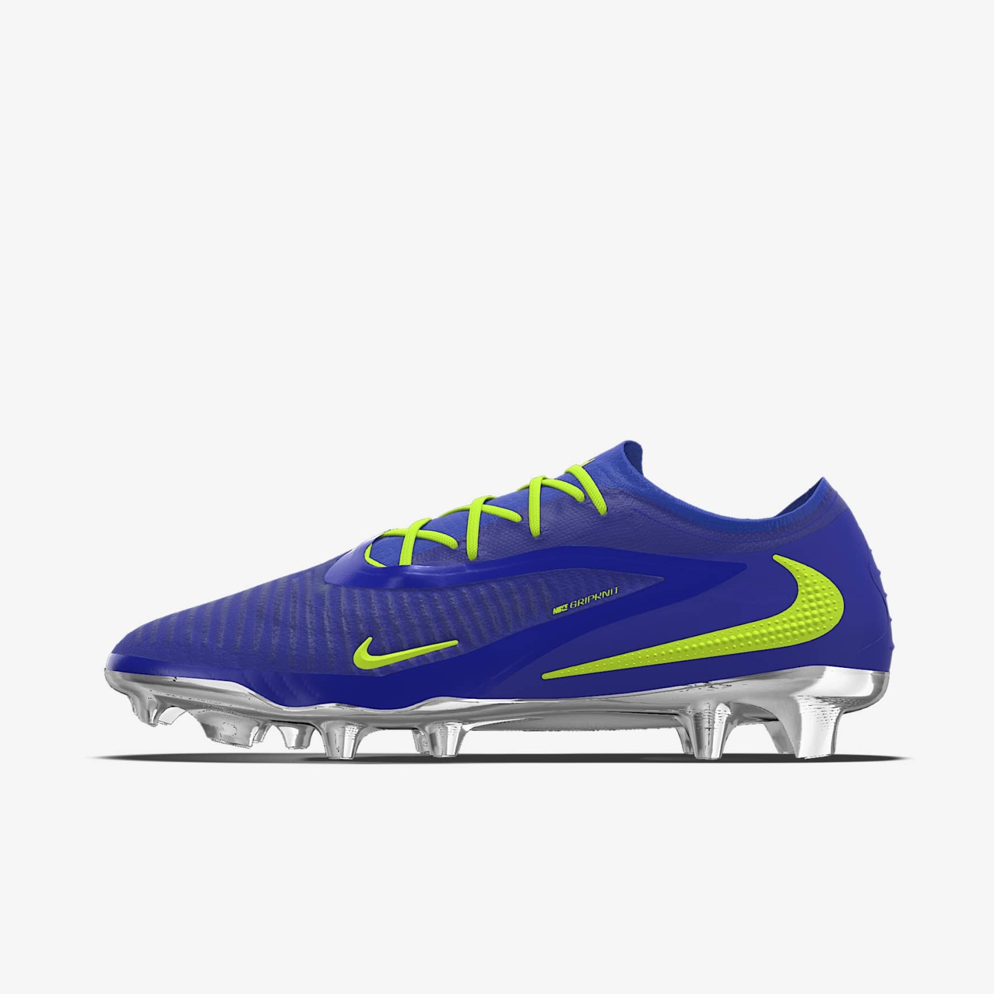 Nike Phantom 6 Low Elite By You personalisierbarer Fußballschuh für normalen Rasen – Racer Blue/Racer Blue/Multi-Color [7102227565]