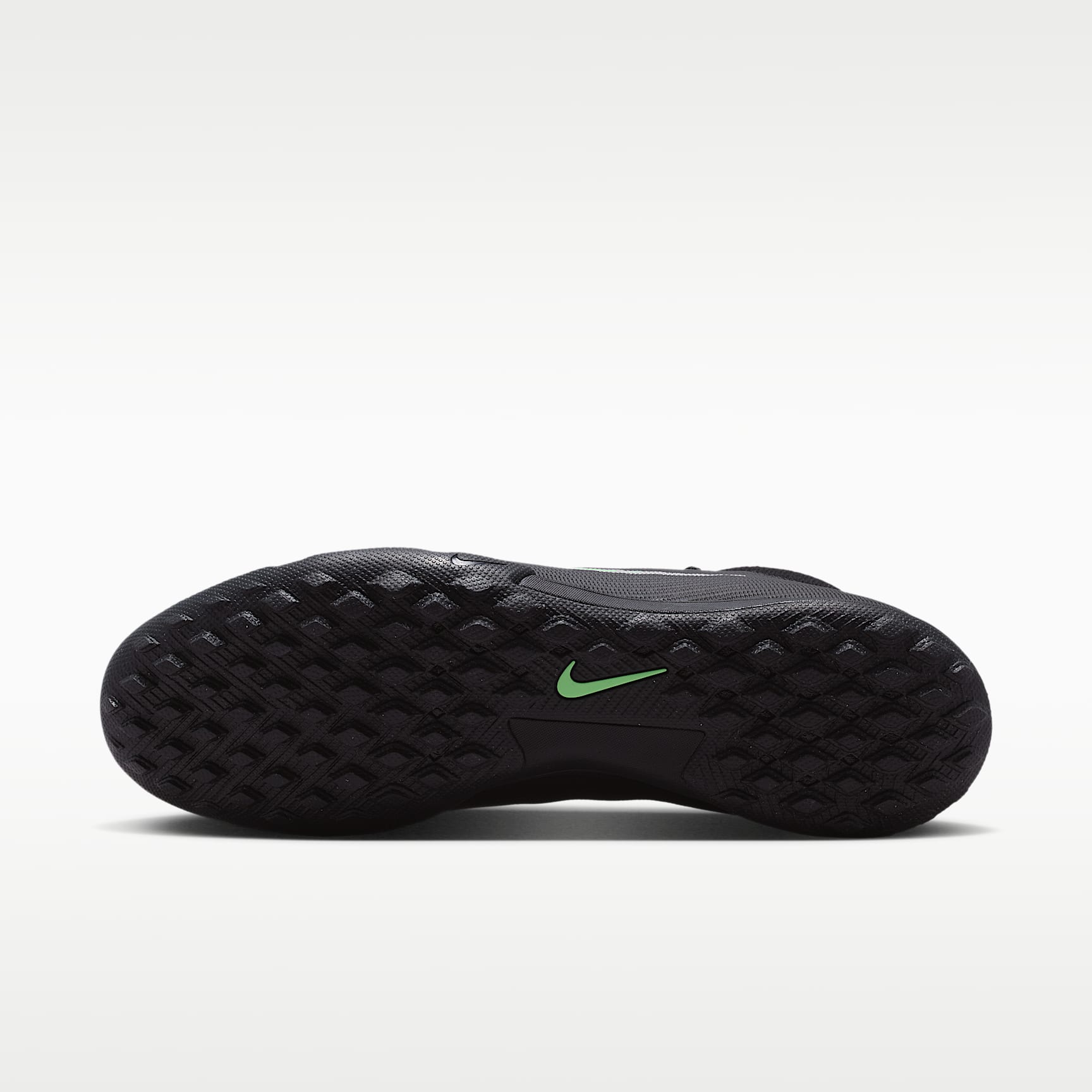 Nike Mercurial Superfly 11 Academy High-Top-Fußballschuh für Turf – Schwarz/Schwarz/Illusion Green