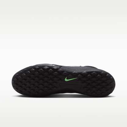 Nike Mercurial Superfly 11 Academy High-Top-Fußballschuh für Turf – Schwarz/Schwarz/Illusion Green