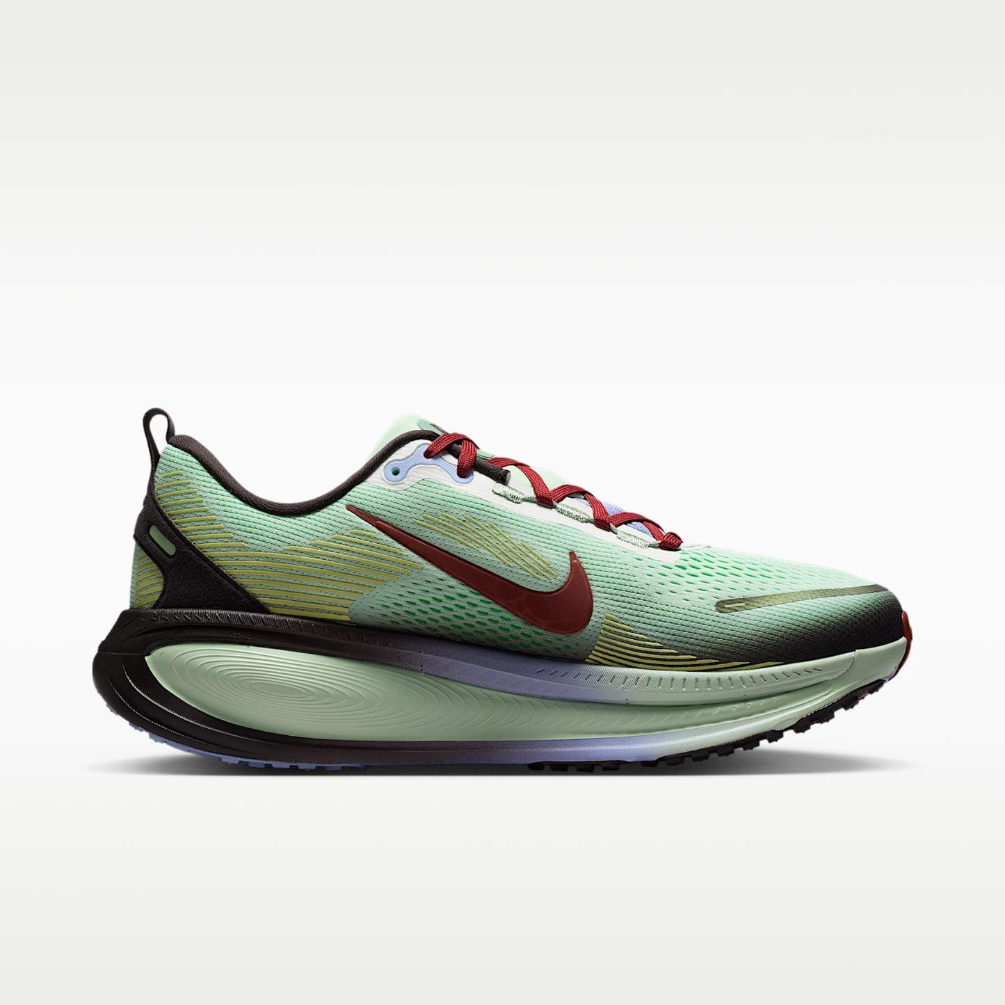 Nike Vomero 18 SE Straßenlaufschuh (Herren) – Frosted Spruce/Tar/Purple Fade/Rugged Orange