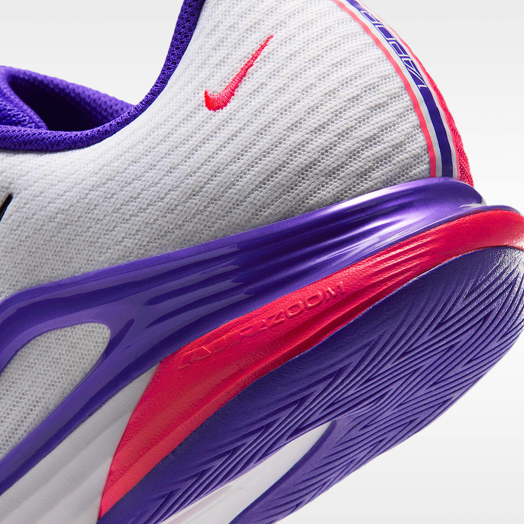 Nike Vapor 12 PRM Tennisschuh für Hartplätze (Herren) – Weiß/Dark Concord/Bright Crimson/Burgundy Ash