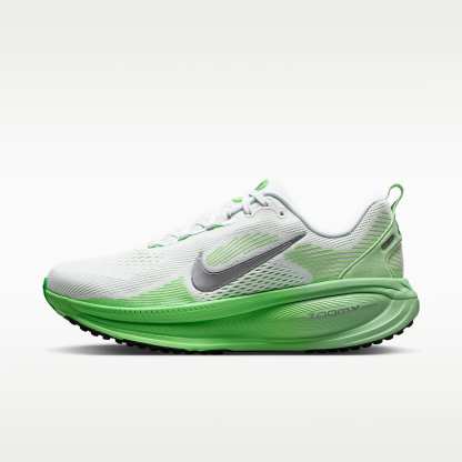 Nike Vomero 18 Straßenlaufschuh (Damen) – Weiß/Illusion Green/Court Green/Metallic Silver