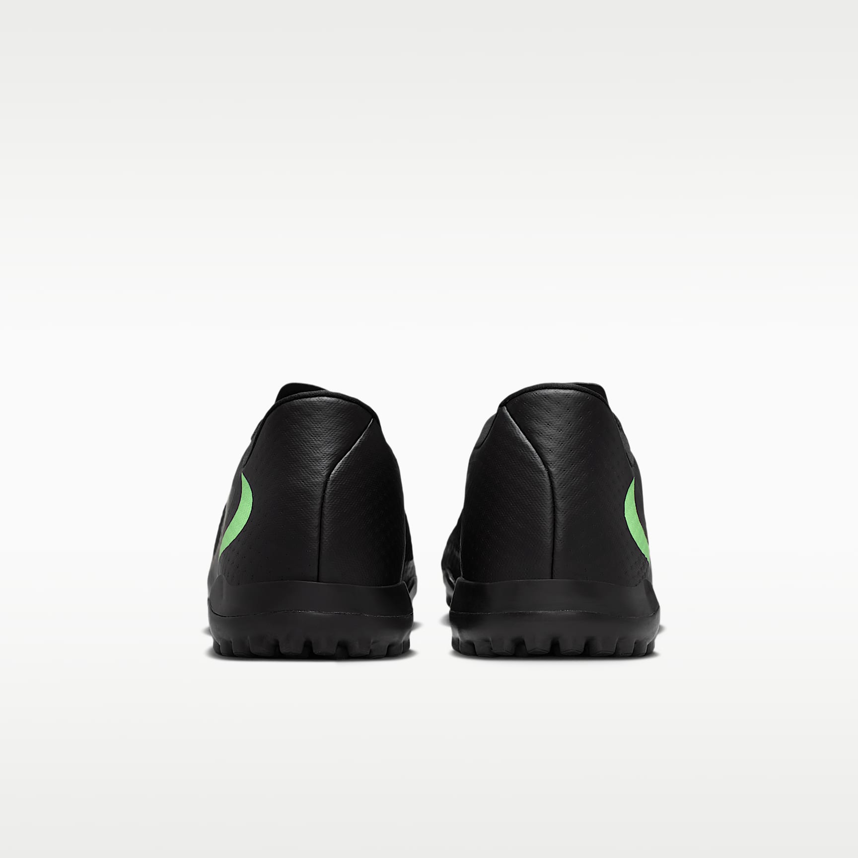 Nike Phantom 6 Low Academy Fußballschuh für Turf – Schwarz/Schwarz/Illusion Green