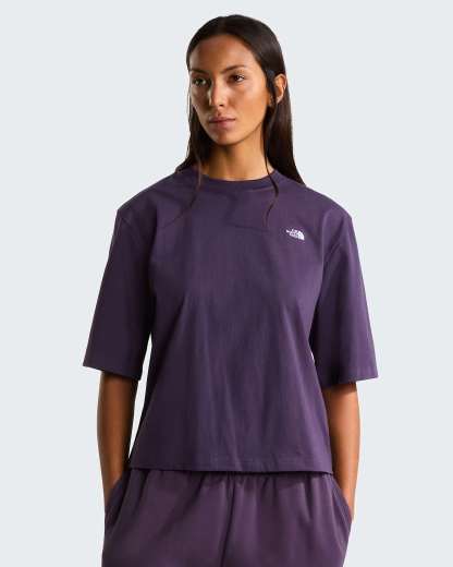 TNF™ Essential Simple Dome Boxy T-Shirt mit lockerer Passform Damen – Endless Dusk