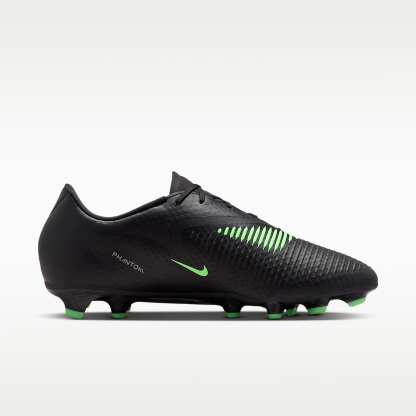 Nike Phantom 6 Low Academy Fußballschuh für verschiedene Böden – Schwarz/Schwarz/Illusion Green