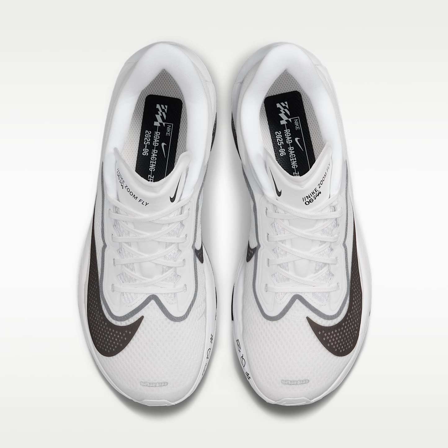 Nike Zoom Fly 6 Straßenlaufschuh für Wettkämpfe (Damen) – Weiß/Smoke Grey/Metallic Silver/Schwarz