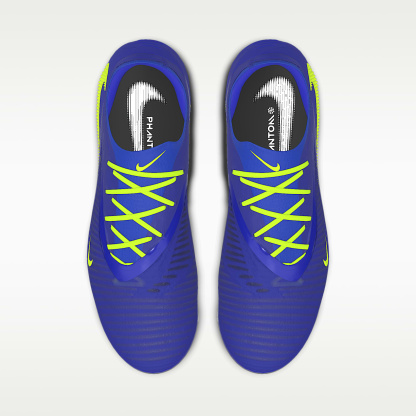 Nike Phantom 6 Low Elite By You personalisierbarer Fußballschuh für normalen Rasen – Racer Blue/Racer Blue/Multi-Color [7102227565]