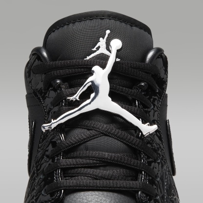 Air Jordan 1 Low SE Damenschuh – Schwarz/Weiß/Metallic Silver/Schwarz