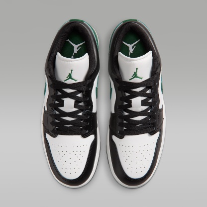 Air Jordan 1 Low Herrenschuh – Schwarz/Gorge Green/Summit White
