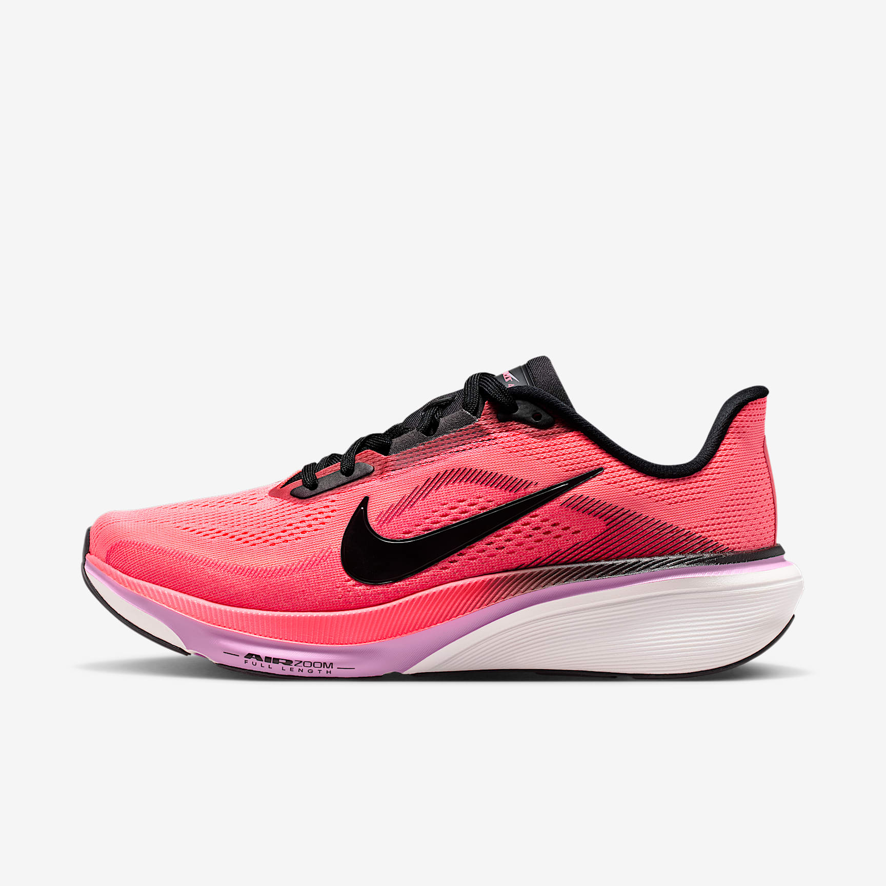 Nike Pegasus 42 Straßenlaufschuh (Damen) – Lava Glow/Flash Crimson/Light Magenta/Schwarz