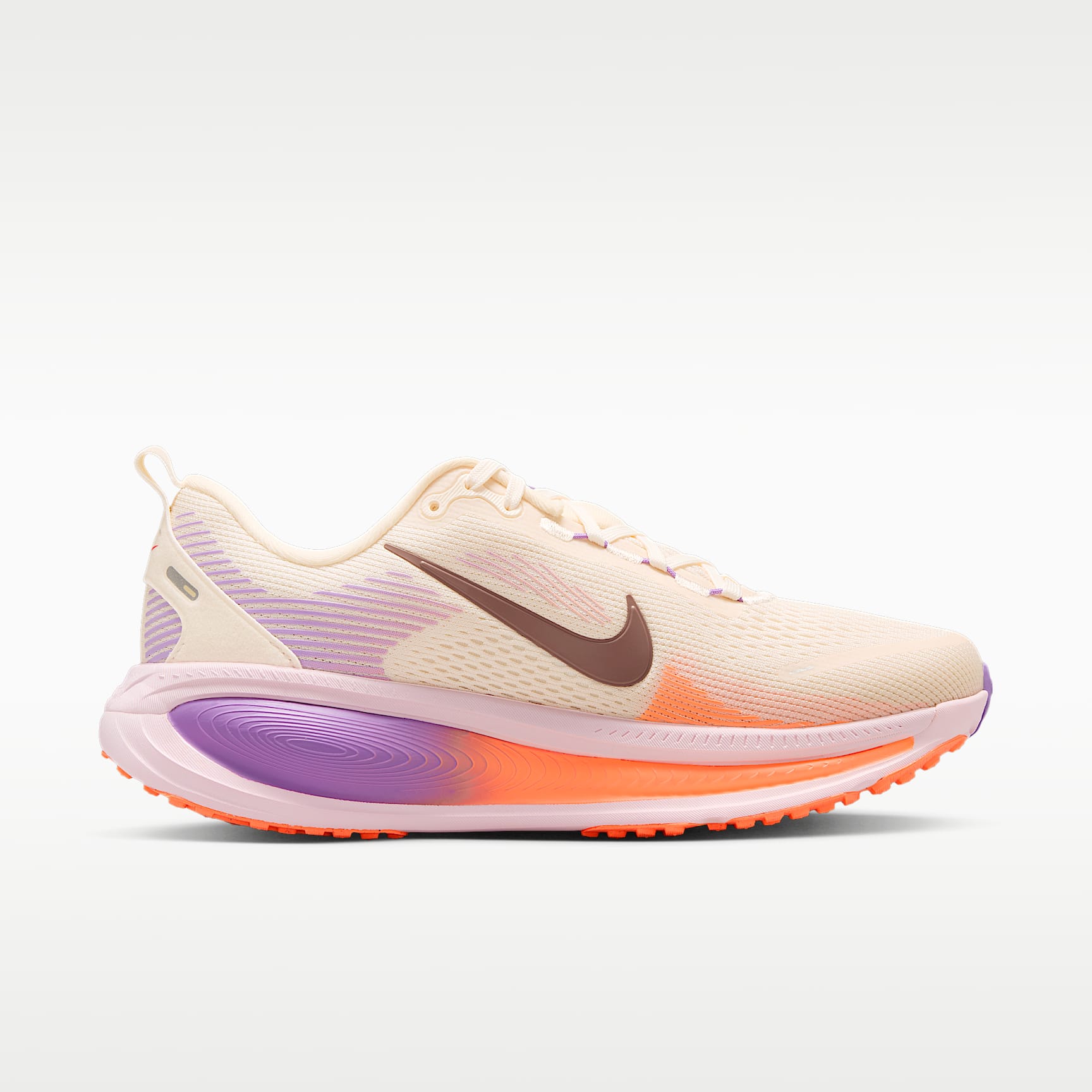 Nike Vomero 18 Straßenlaufschuh (Damen) – Chalk/Pink Foam/Bright Violet/Tattoo