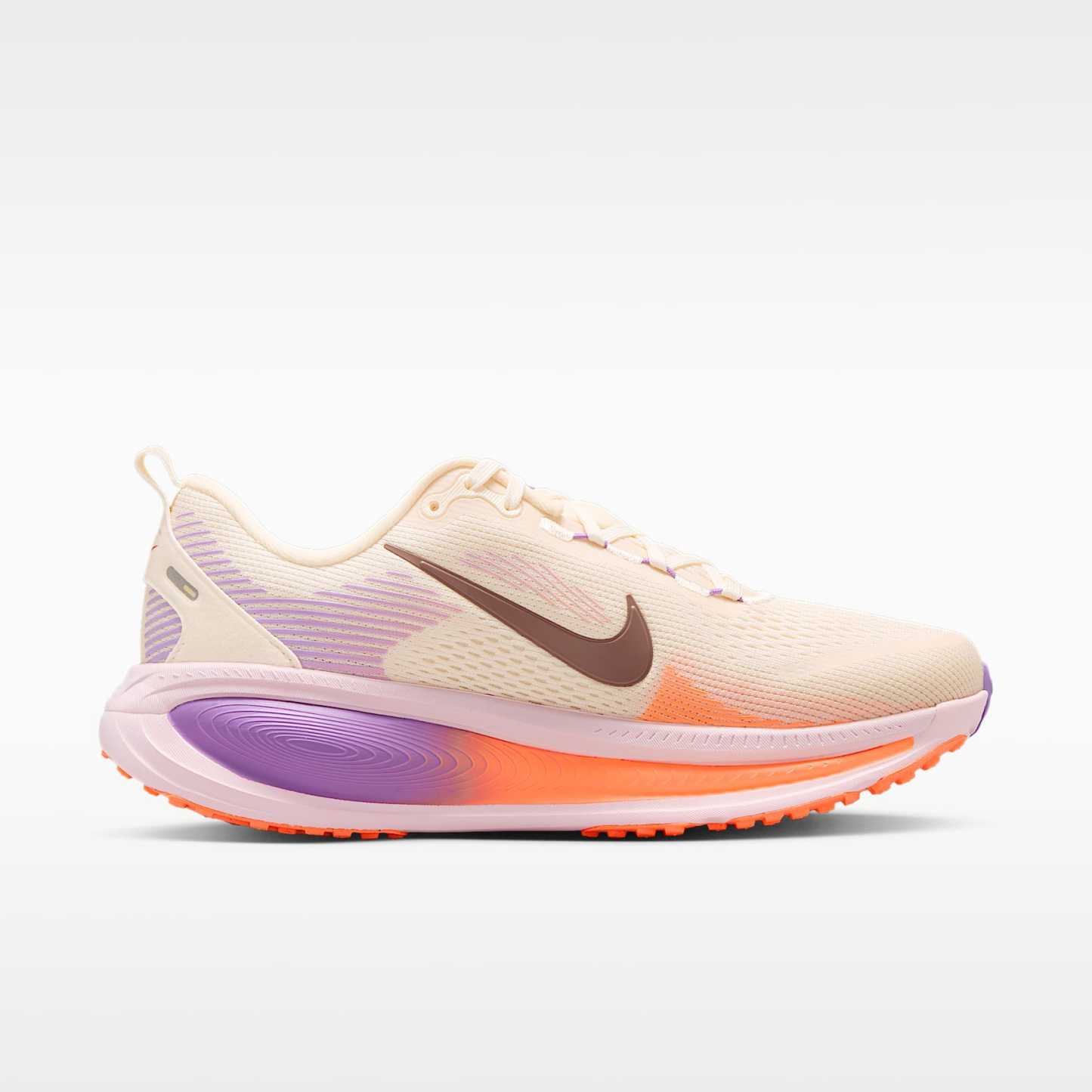 Nike Vomero 18 Straßenlaufschuh (Damen) – Chalk/Pink Foam/Bright Violet/Tattoo