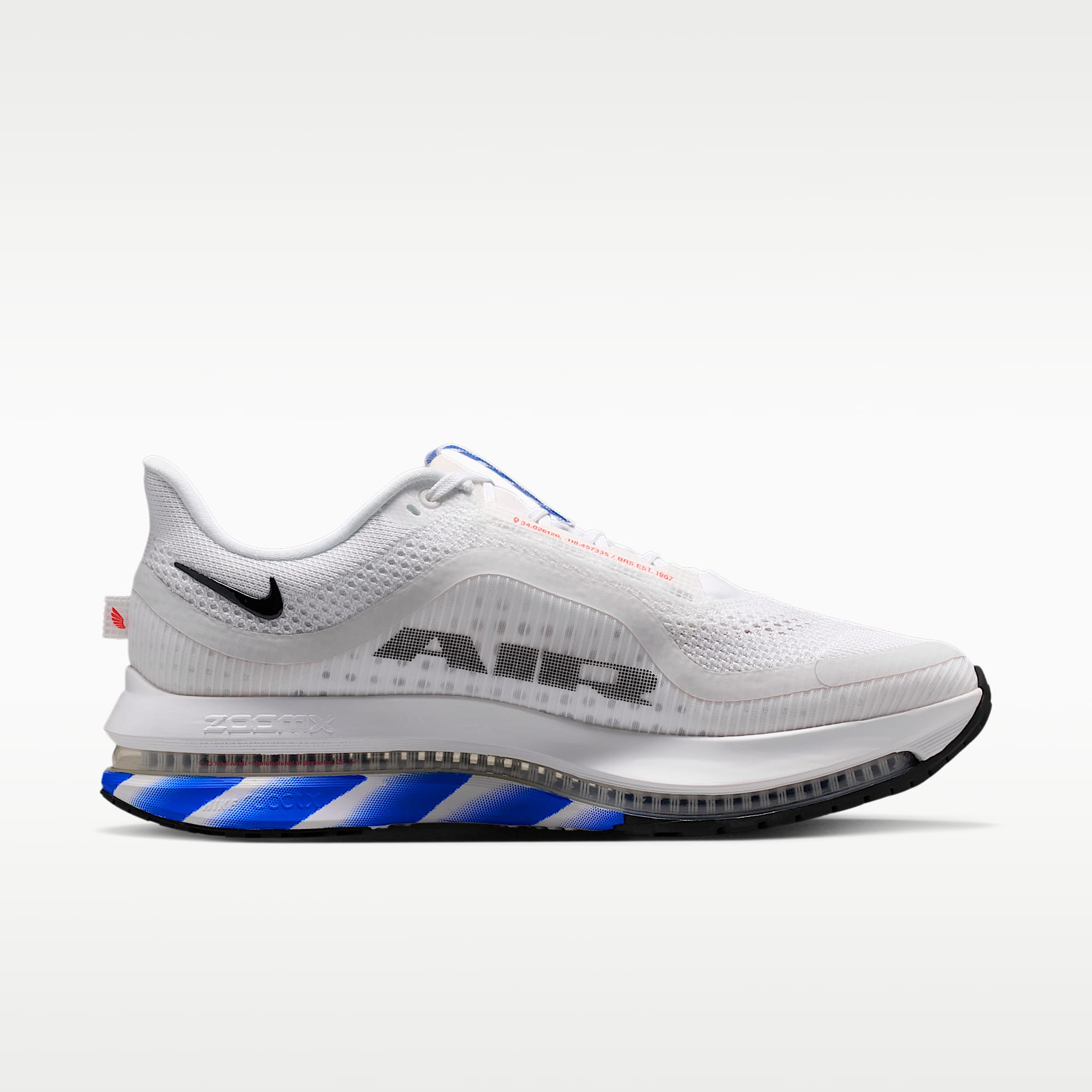 Nike Pegasus Premium Straßenlaufschuh (Herren) – Weiß/Racer Blue/Schwarz