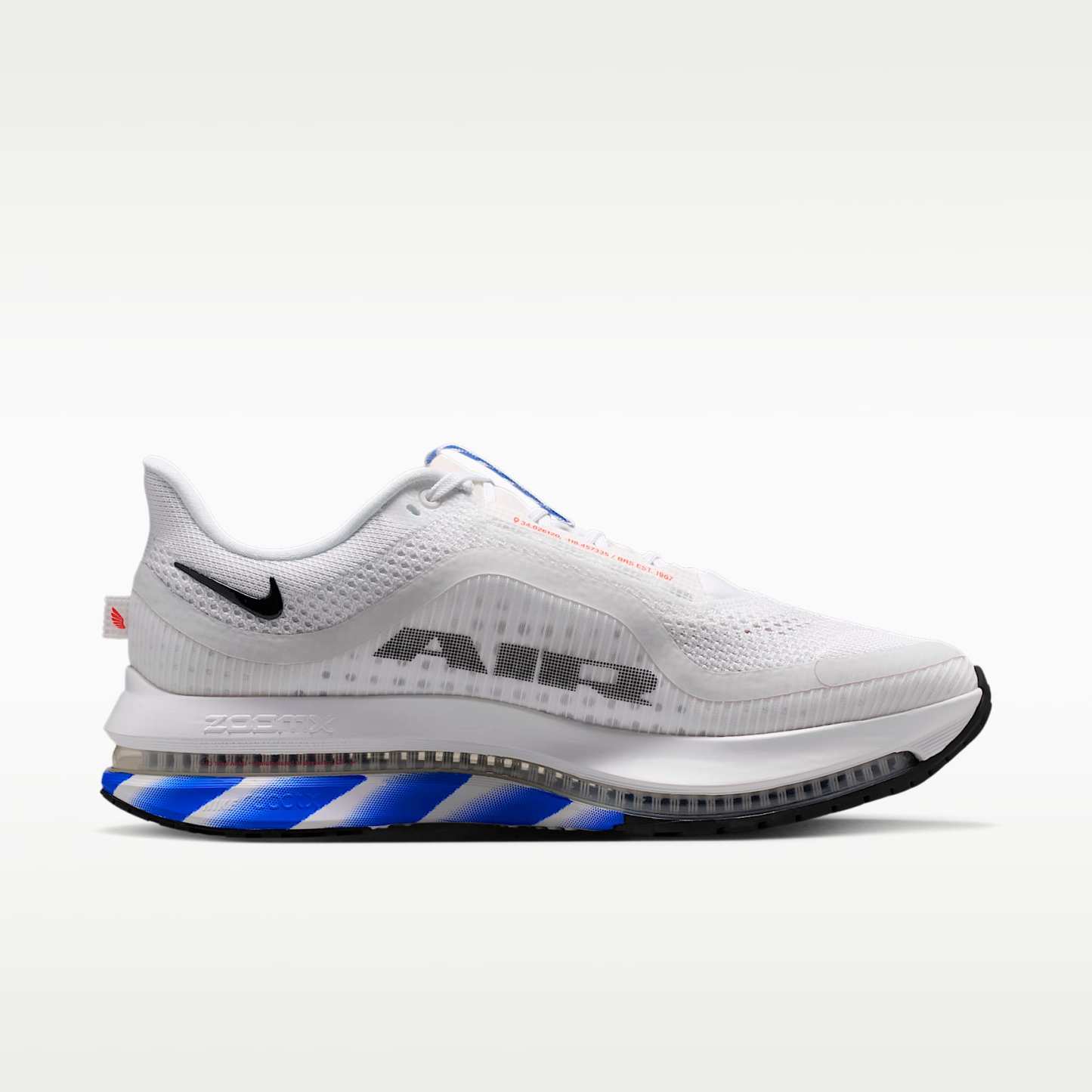 Nike Pegasus Premium Straßenlaufschuh (Herren) – Weiß/Racer Blue/Schwarz