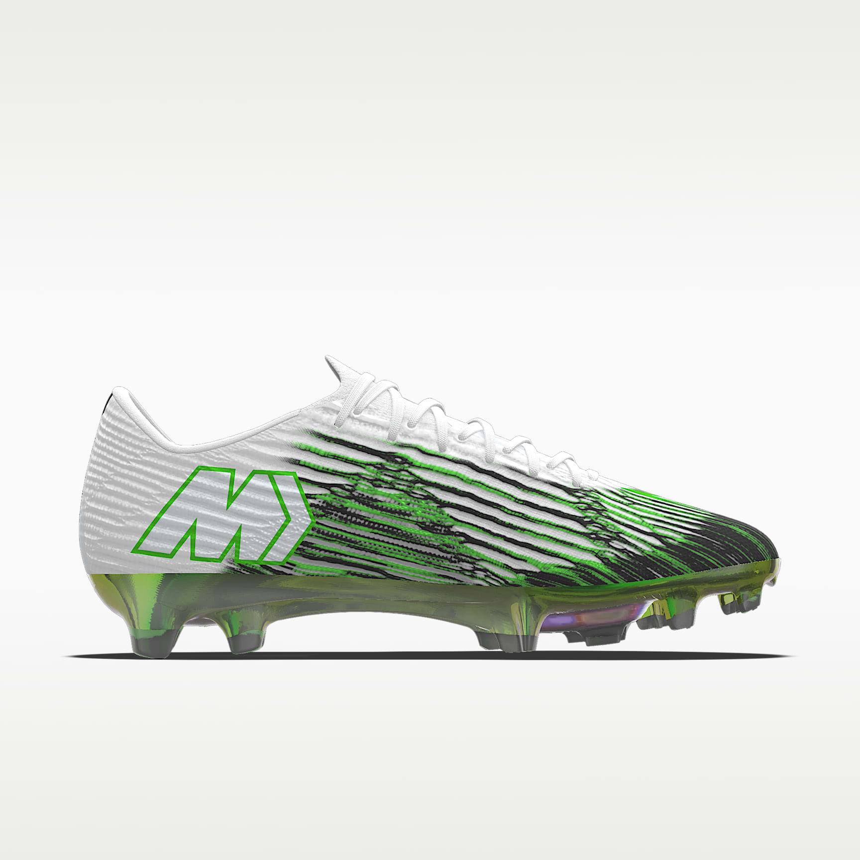 Nike Mercurial Superfly 11 Elite By You personalisierbarer Low-Top-Fußballschuh für normalen Rasen – Weiß/Weiß [9103066846]