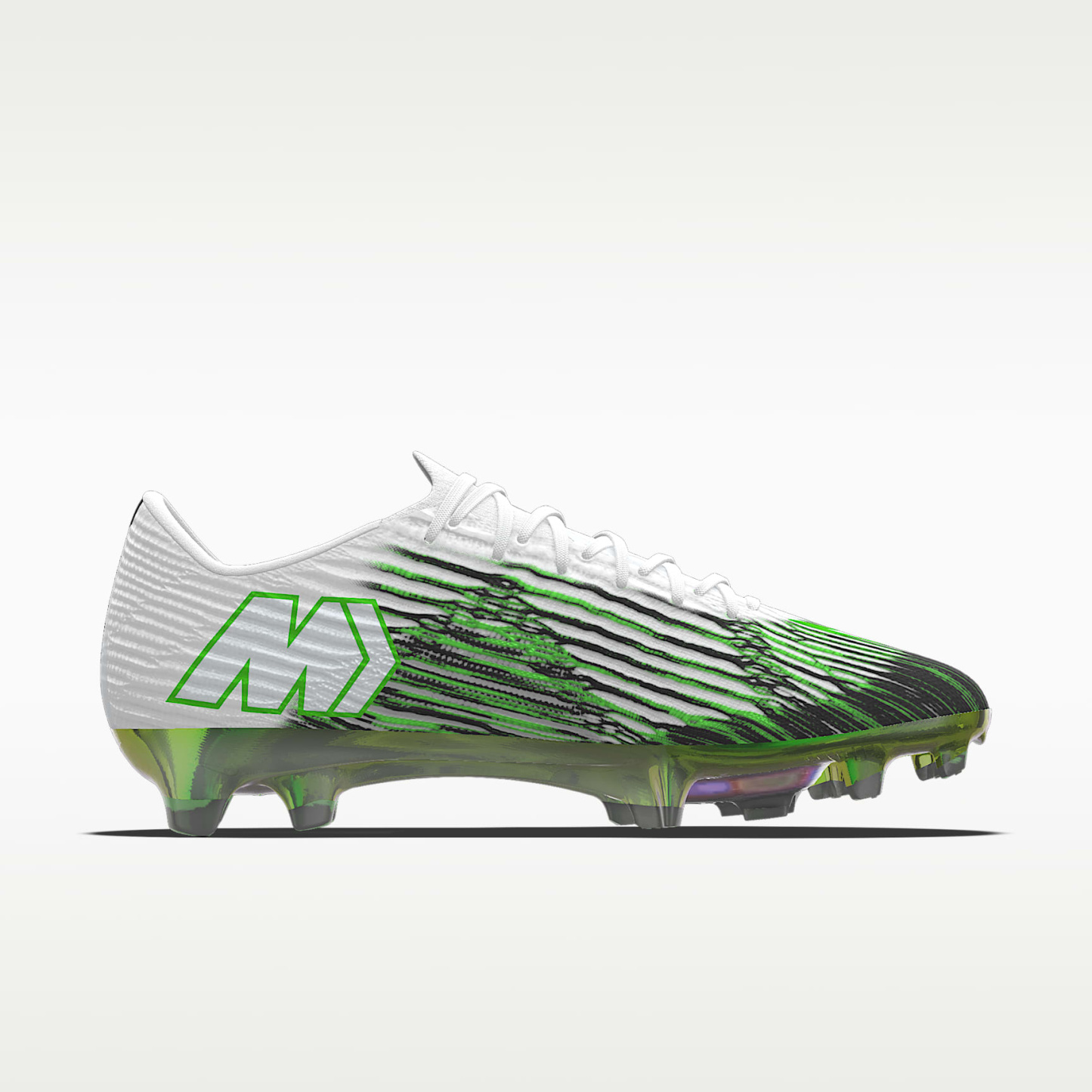 Nike Mercurial Superfly 11 Elite By You personalisierbarer Low-Top-Fußballschuh für normalen Rasen – Weiß/Weiß [9103066846]