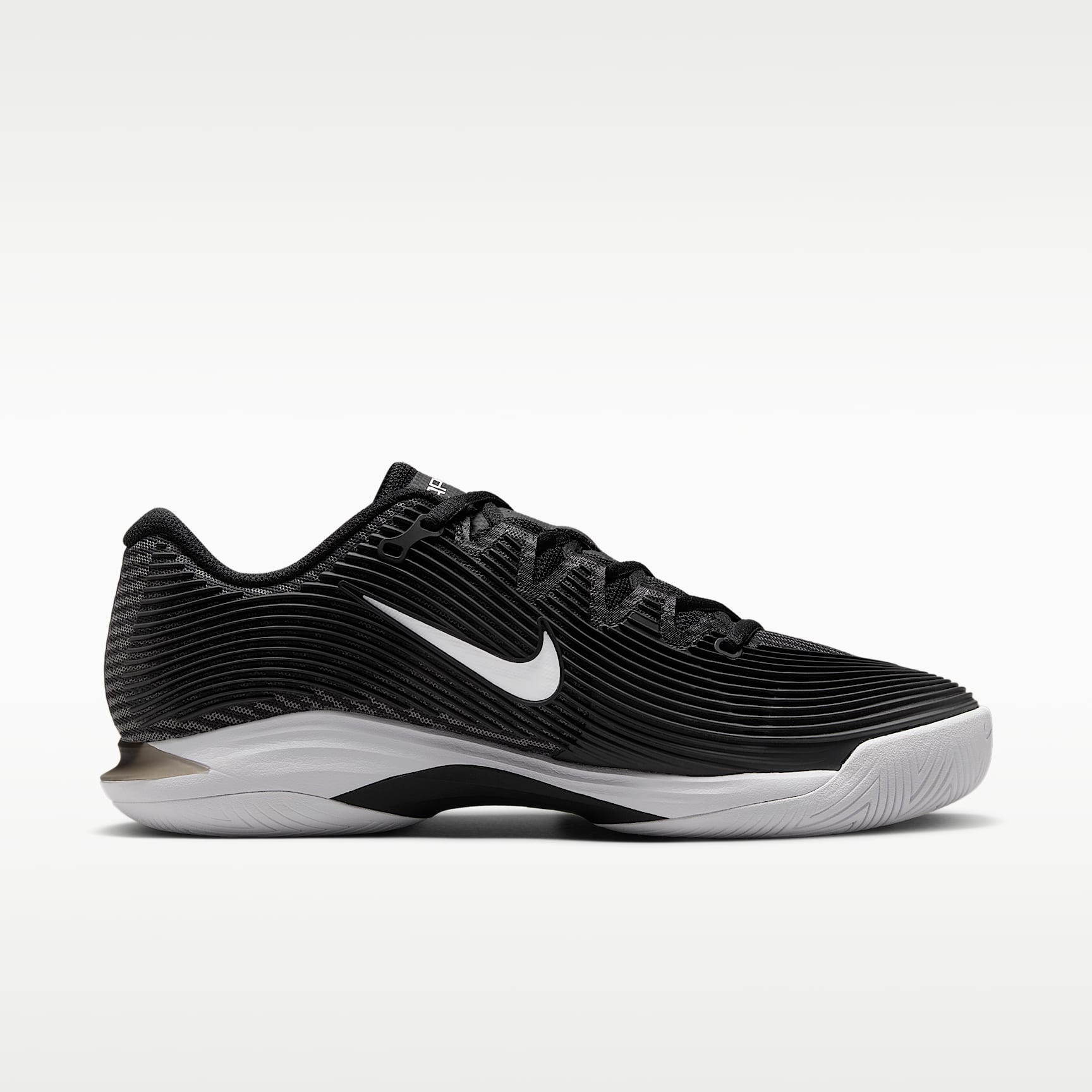 Nike Vapor 12 Tennisschuh für Hartplätze (Damen) – Schwarz/Dark Smoke Grey/Weiß
