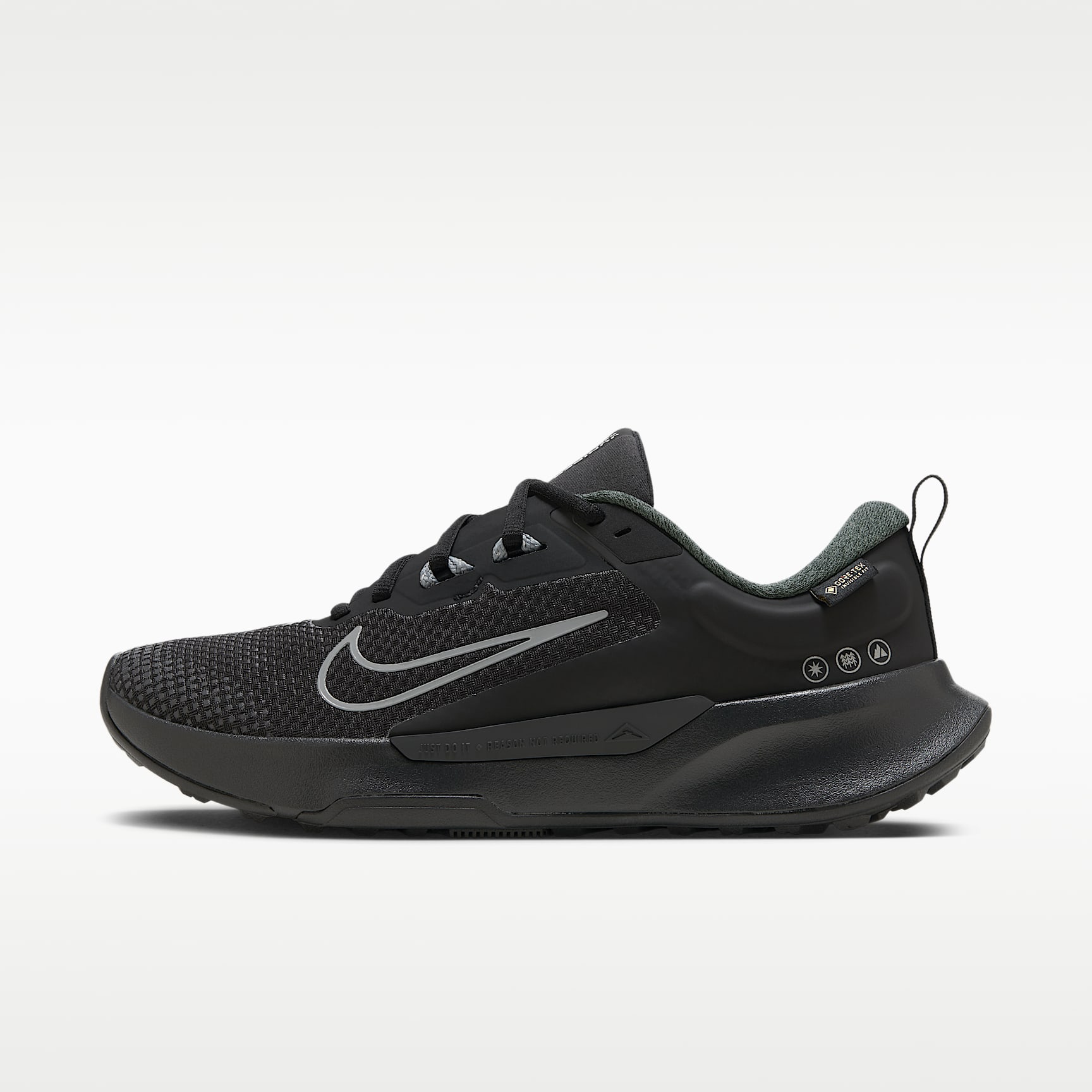 Nike Juniper Trail 2 GORE-TEX wasserfester Traillaufschuh (Damen) – Schwarz/Anthracite/Cool Grey