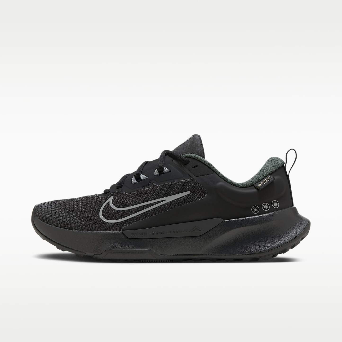 Nike Juniper Trail 2 GORE-TEX wasserfester Traillaufschuh (Damen) – Schwarz/Anthracite/Cool Grey