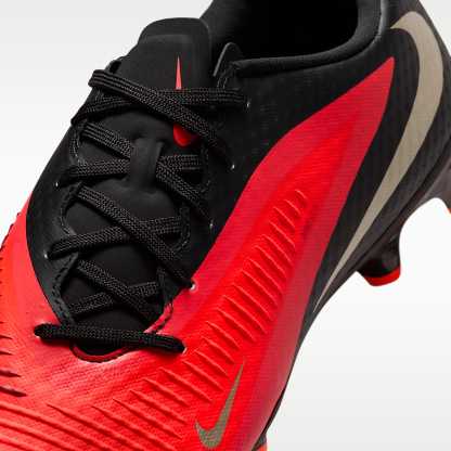 Nike Phantom 6 Low Academy Fußballschuh für verschiedene Böden – Bright Crimson/Schwarz/Blur