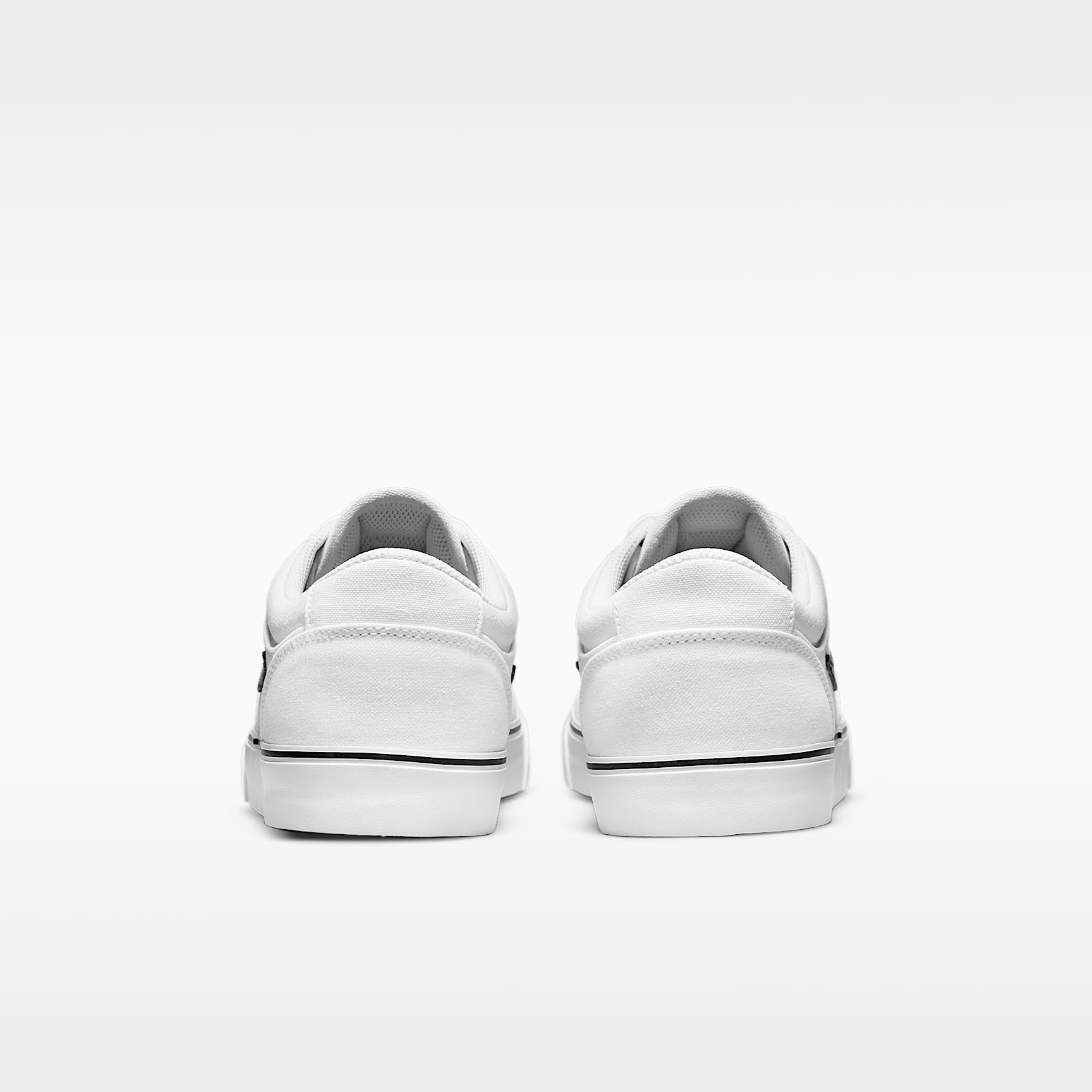 Nike SB Chron 2 Canvas Skateboardschuh – Weiß/Weiß/Schwarz