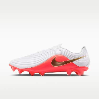 Nike Tiempo Maestro Academy Low Top Fußballschuh für verschiedene Böden – Weiß/Bright Crimson/Blur