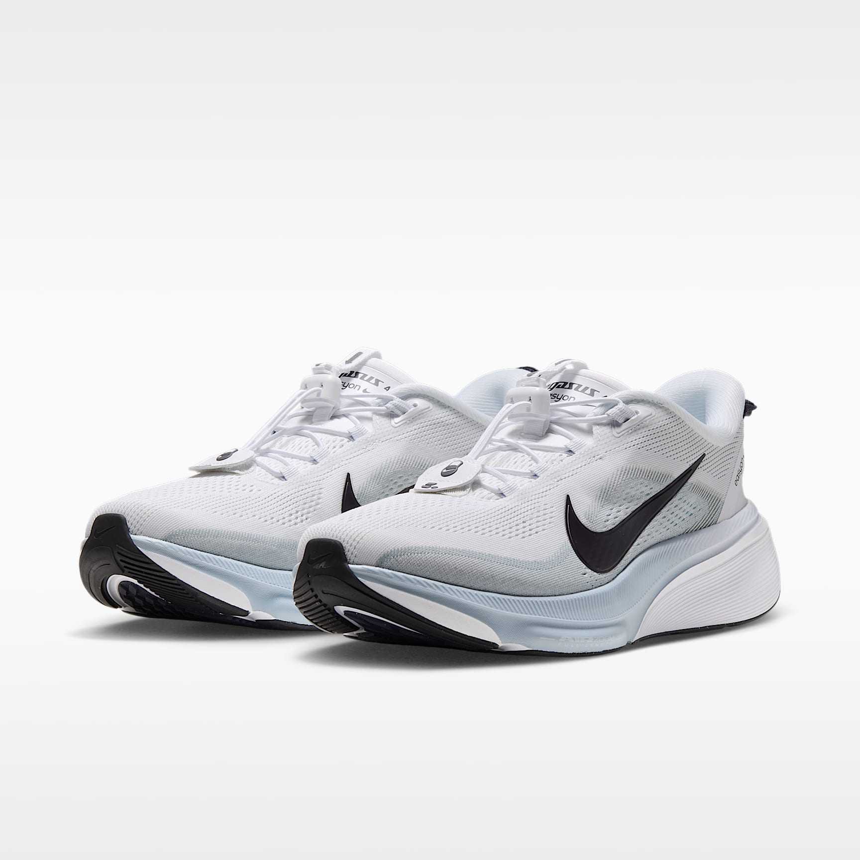 Nike Pegasus 42 EasyOn Straßenlaufschuh (Herren) – Weiß/Football Grey/Schwarz/Gridiron