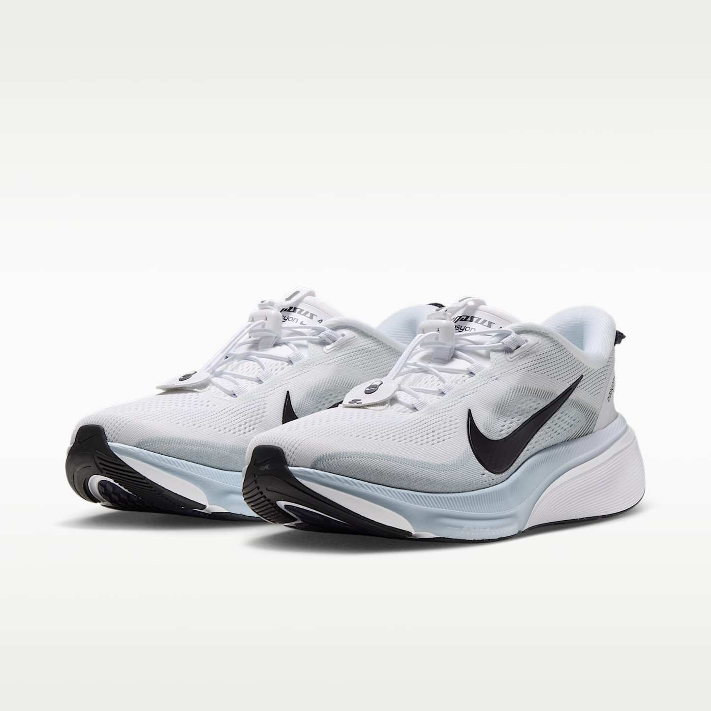 Nike Pegasus 42 EasyOn Straßenlaufschuh (Herren) – Weiß/Football Grey/Schwarz/Gridiron
