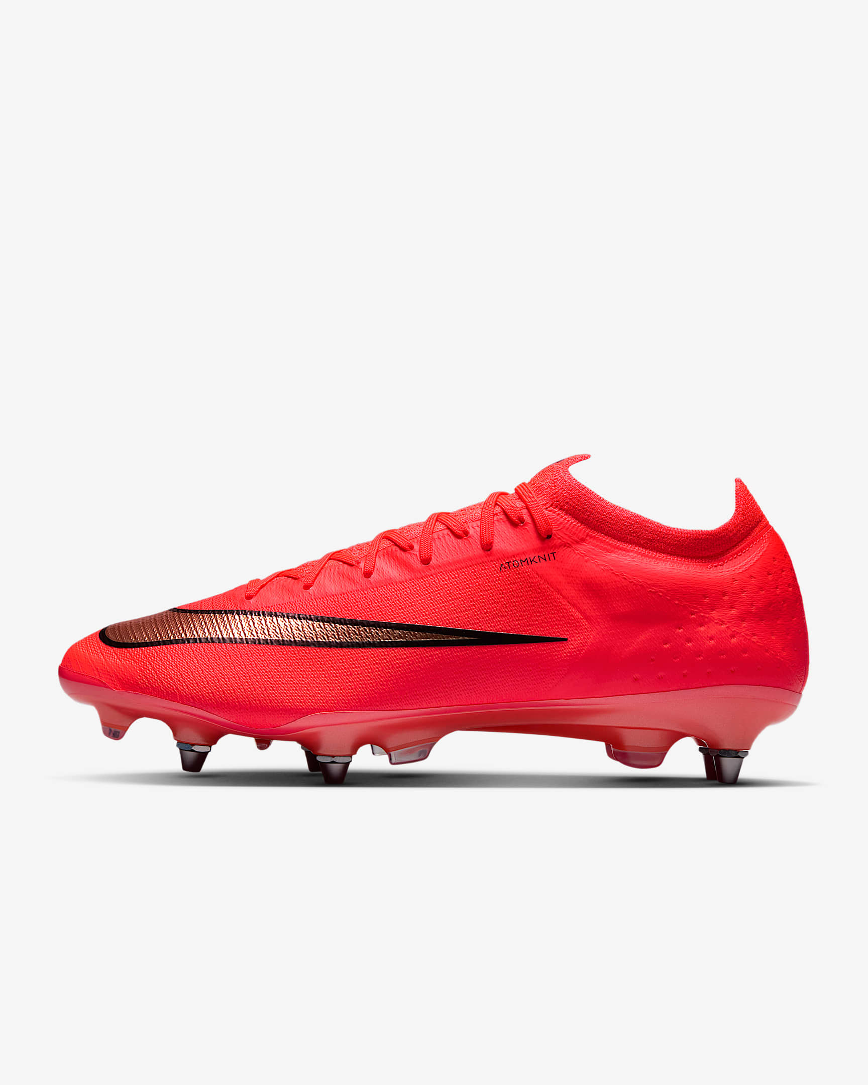 Nike Mercurial Vapor 17 Elite Low-Top-Fußballschuh für weichen Rasen – Bright Crimson/Blur