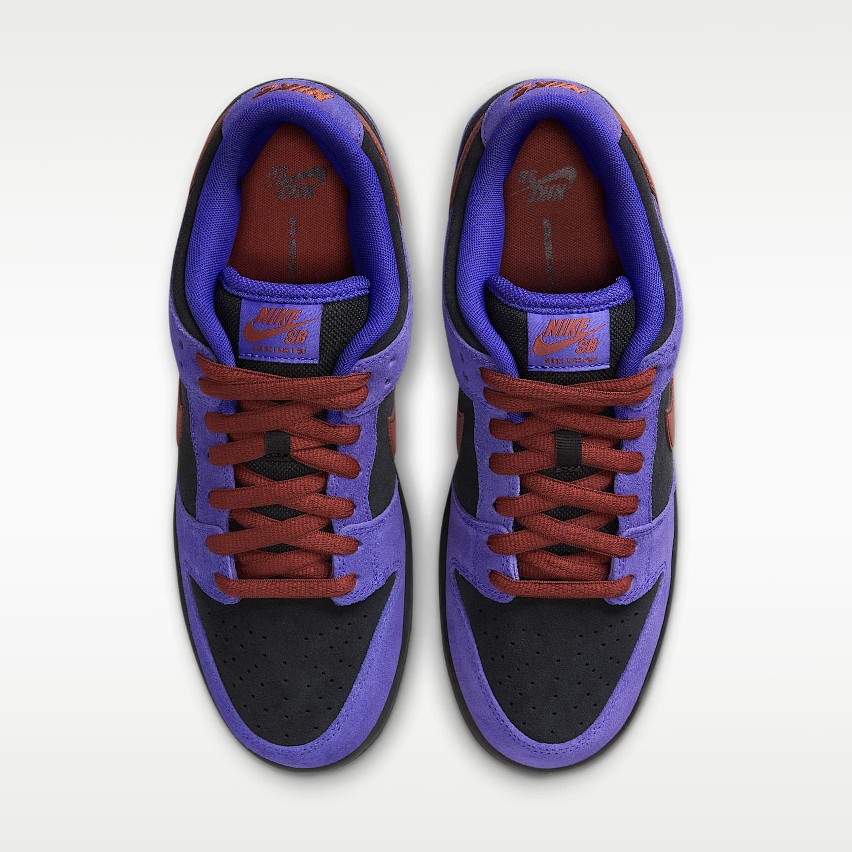 Nike SB Dunk Low Pro Skateboardschuh – Persian Violet/Off Noir/Gum Medium Brown/Cinnamon