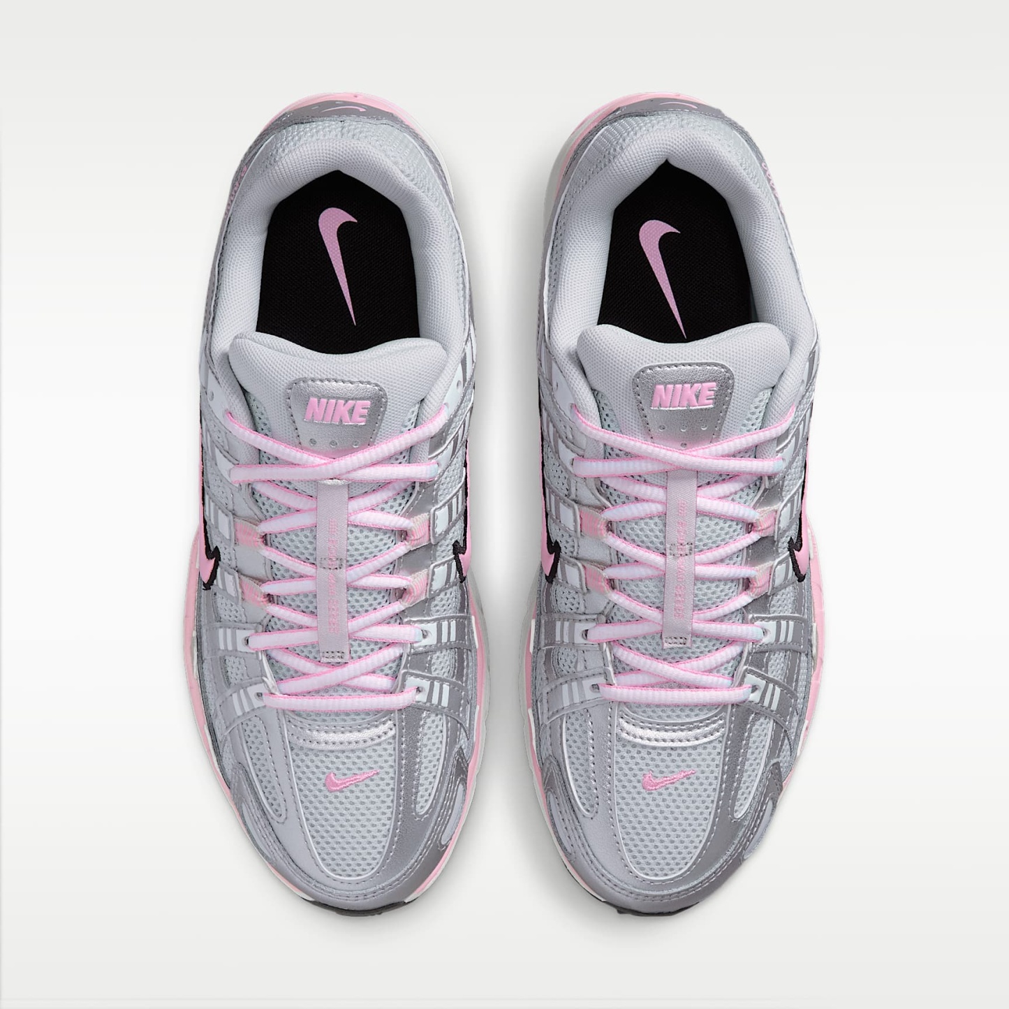 Nike P-6000 Schuh (Damen) – Pure Platinum/Metallic Silver/Schwarz/Pink Rise