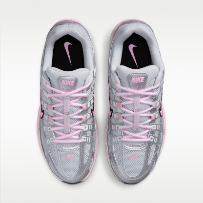 Nike P-6000 Schuh (Damen) – Pure Platinum/Metallic Silver/Schwarz/Pink Rise