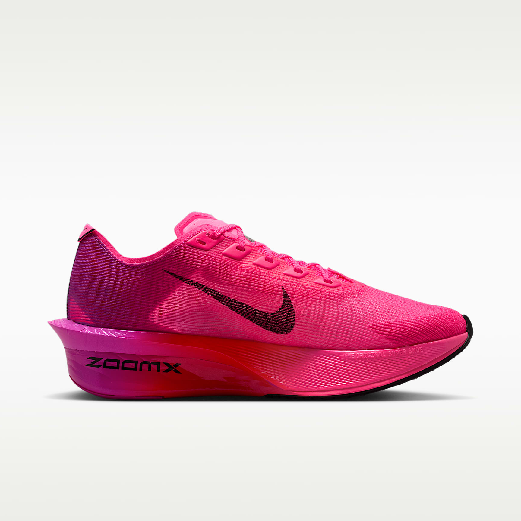 Nike Vaporfly 4 Straßenlaufschuh für Wettkämpfe (Damen) – Hyper Pink/Fuchsia Blast/Laser Crimson/Schwarz