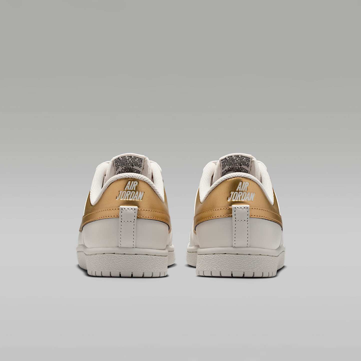 Air Jordan Skyline Low Damenschuh – Swan/Schwarz/Metallic Gold