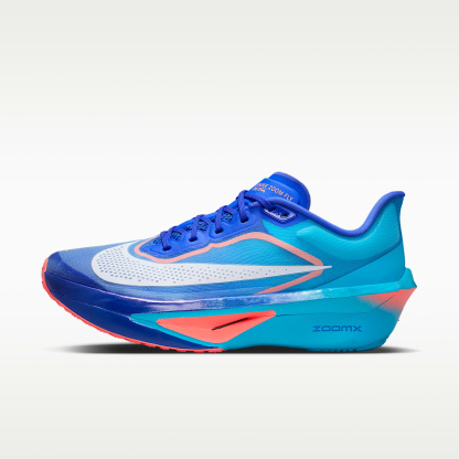 Nike Zoom Fly 6 Straßenlaufschuh für Wettkämpfe (Herren) – Racer Blue/Blue Lightning/Atomic Pink/Weiß