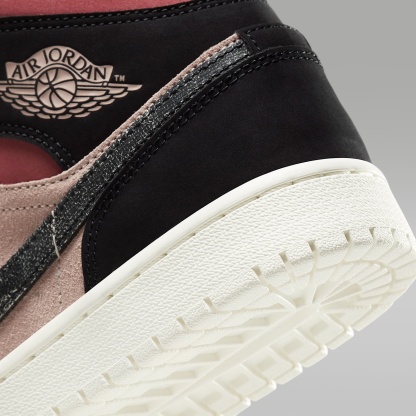 Air Jordan 1 Mid Schuh (Damen) – Particle Beige/Canyon Rust/Sail/Schwarz