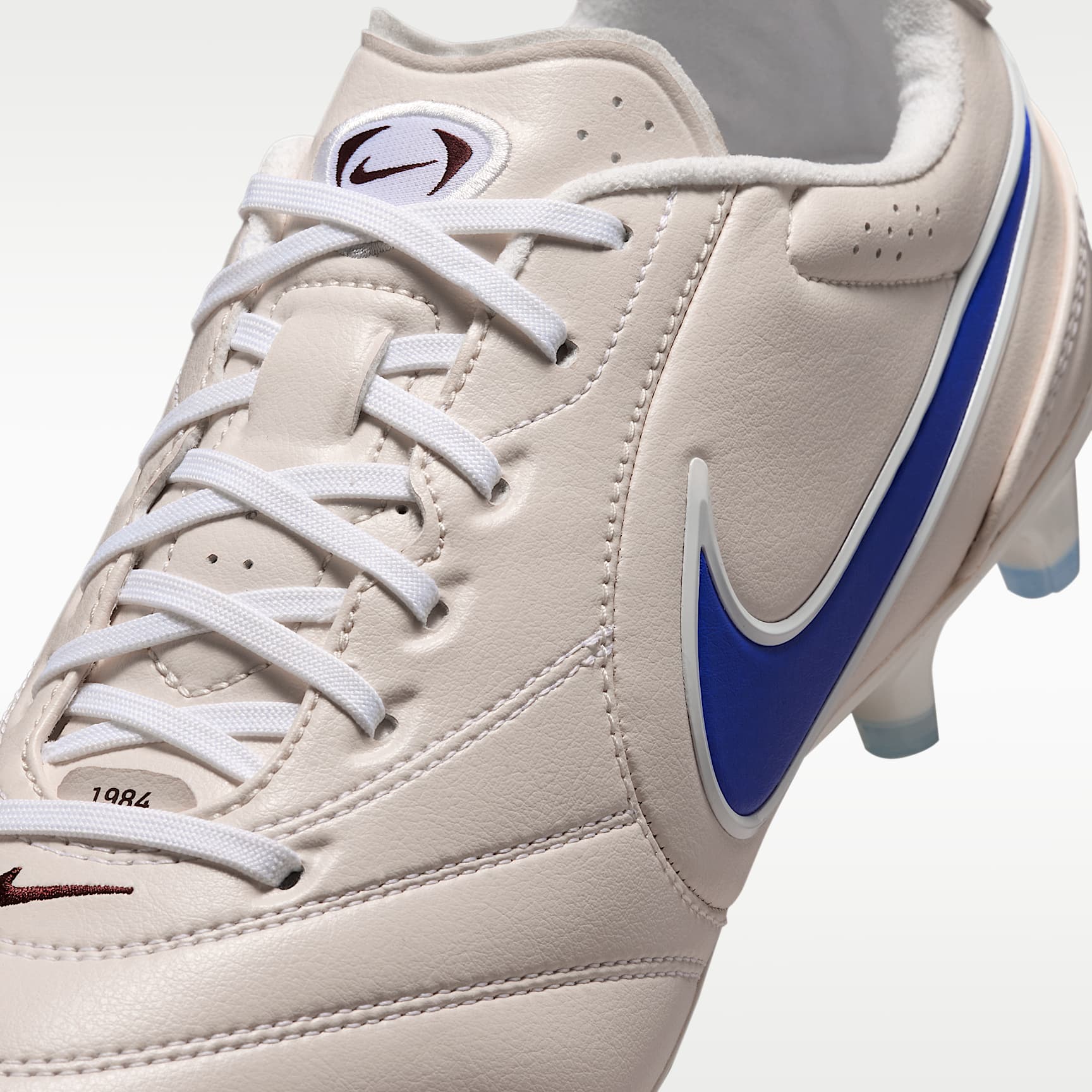Nike Tiempo Ligera Pro Low-Top-Fußballschuh für normalen Rasen – Chalk/Weiß/Racer Blue