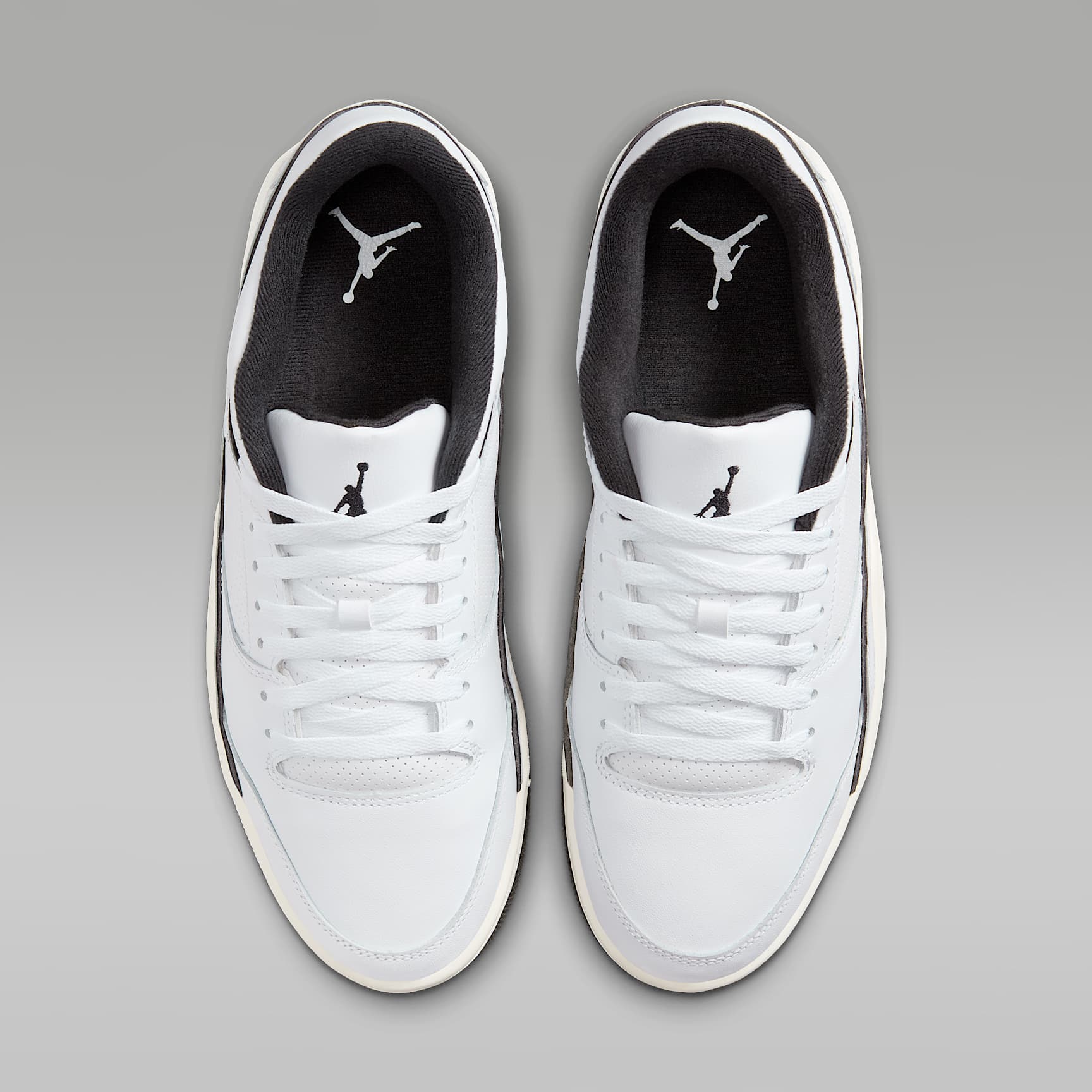 Jordan Flight Court Schuh (Herren) – Weiß/Sail/Schwarz