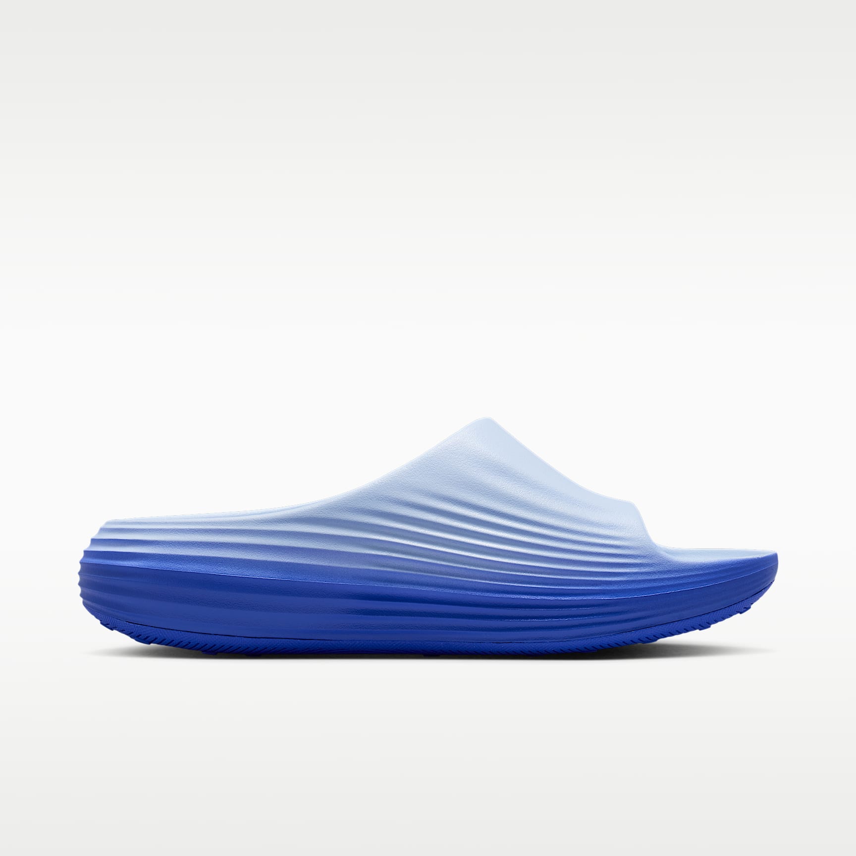 Nike ReactX Rejuven8 Slides (Herren) – Hydrogen Blue/Blue Crystal/Lapis/Total Orange