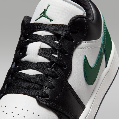 Air Jordan 1 Low Herrenschuh – Schwarz/Gorge Green/Summit White