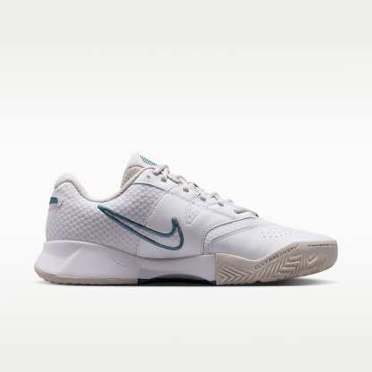 NikeCourt Lite 4 Herren-Tennisschuh für Sandplätze – Weiß/Light Bone/New Slate/Smokey Blue