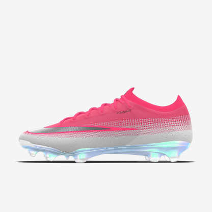 Nike Mercurial Vapor 17 Elite By You personalisierbarer Low-Top-Fußballschuh für normalen Rasen – Bright Crimson/Weiß [4510677869]