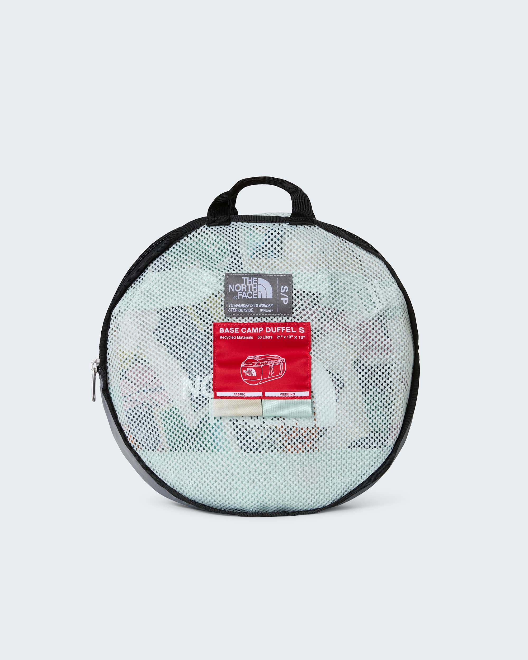 Base Camp Duffel-Tasche 50L – S – Opal Frost TNF Postcards Print-Opal Frost-Pearl Stone