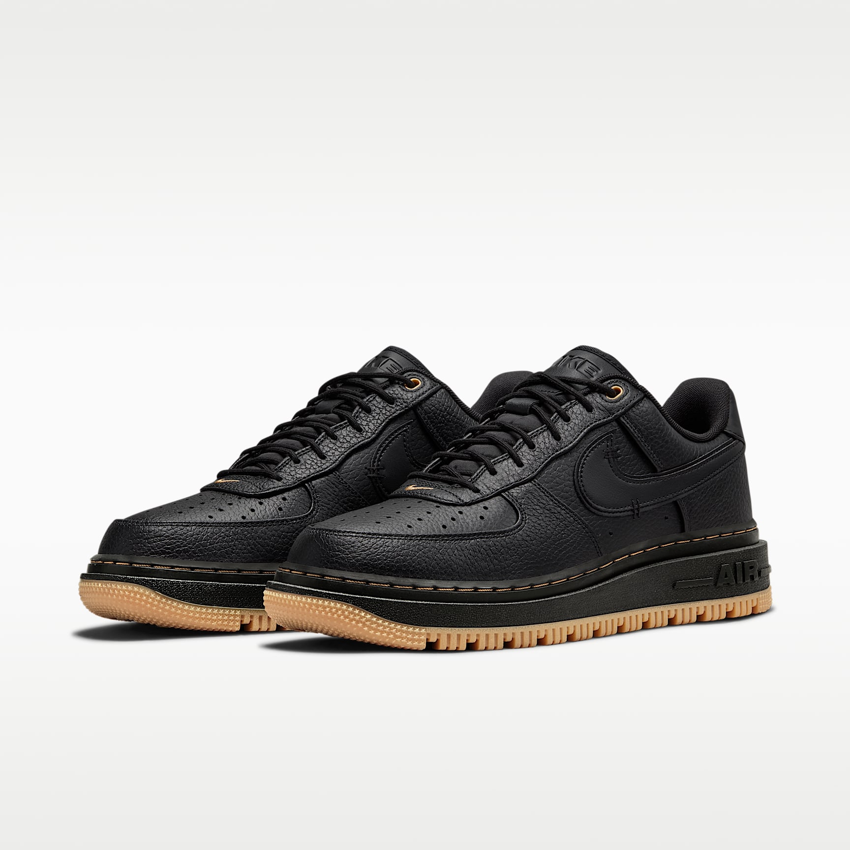 Nike Air Force 1 Luxe Herrenschuh – Schwarz/Bucktan/Gum Yellow/Schwarz