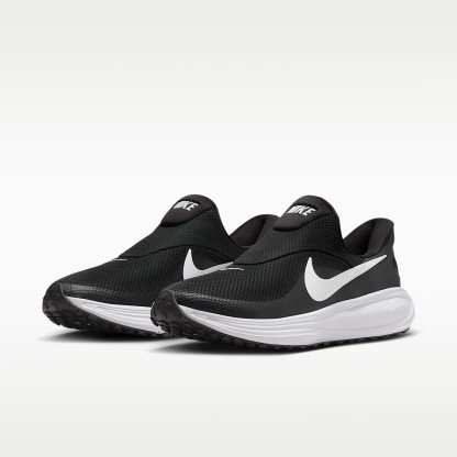 Nike Revolution 8 EasyOn Straßenlaufschuh (Herren) – Schwarz/Anthracite/Wolf Grey/Weiß